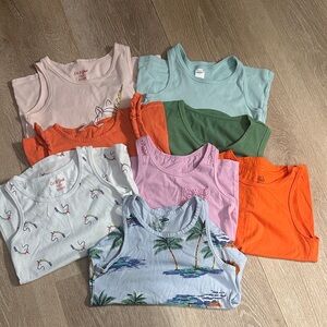 Multiples Kids Tank Tops - Orange, Green, Pink, Blue
